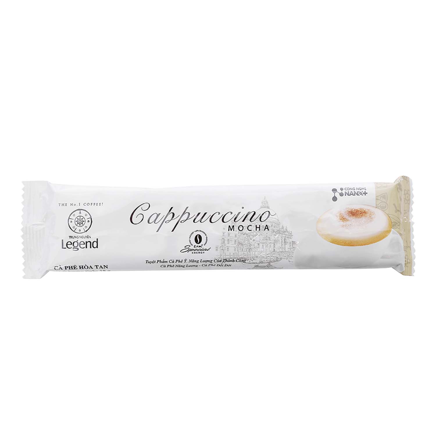 Trung Nguyen Legend Cappuccino Mocha 3in1 - 1 box (12 sachets x 18g) 216gr kopi sachet instant capucino premium vietnam 3
